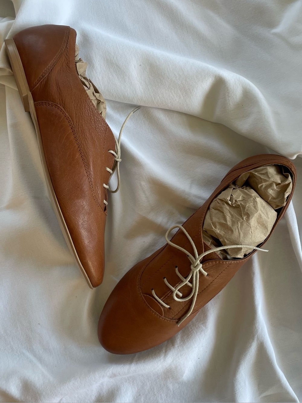 Aldo Soft Brown Leather Oxfords